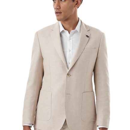 Gibson Sand Linen/Cotton Suit