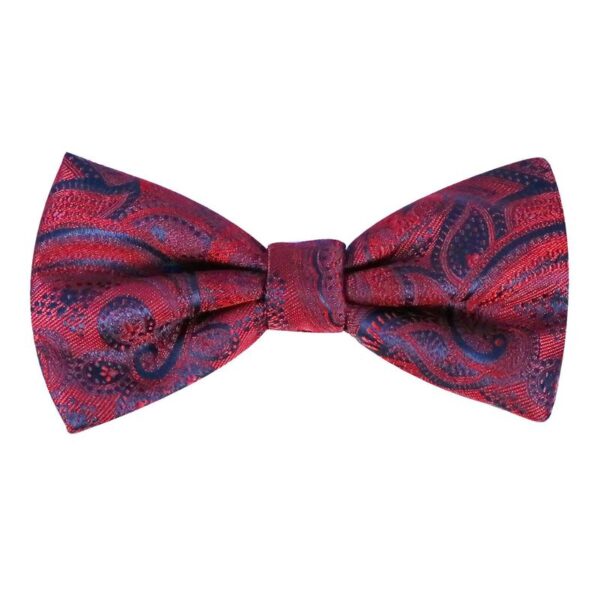Paisley Satin Bow Tie - 5 Colours - Image 2