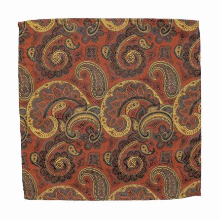 Paisley Satin Pocket Square - 5 Colours