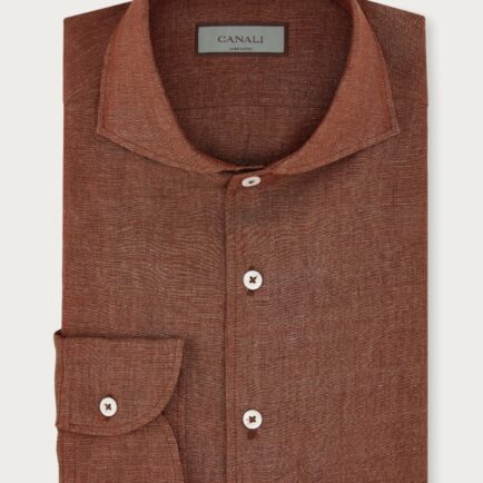 Canali Linen Long Sleeve Shirt - 2 Colours