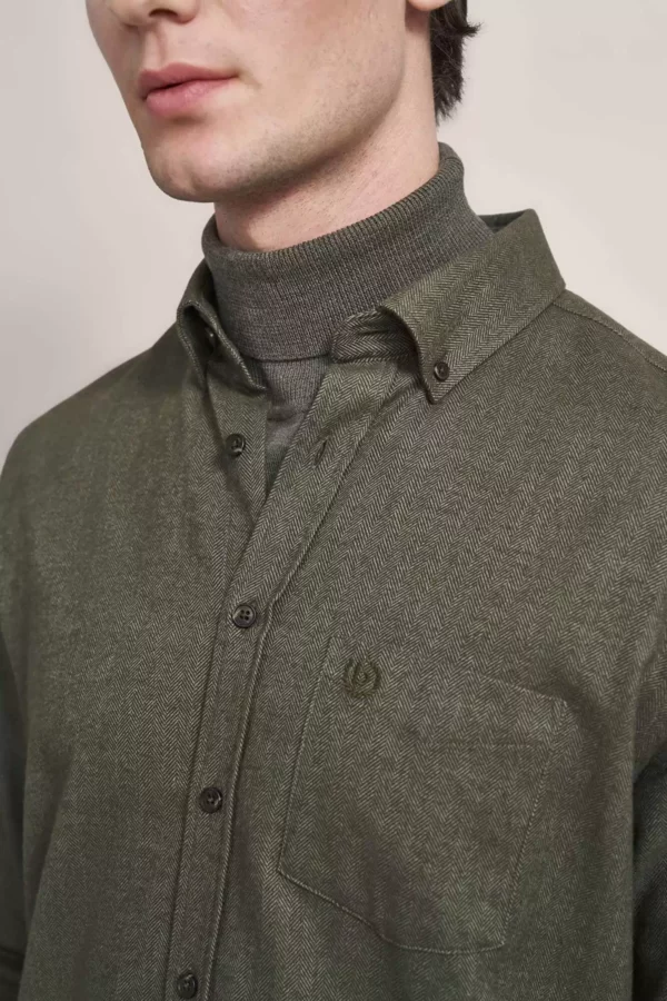 Bugatti Herringbone Shirt - 2 Colours - Image 3