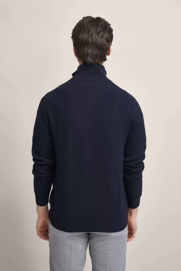 Bugatti Wool Full Zip Lambswool Cardigan - 2 Colours - Image 2
