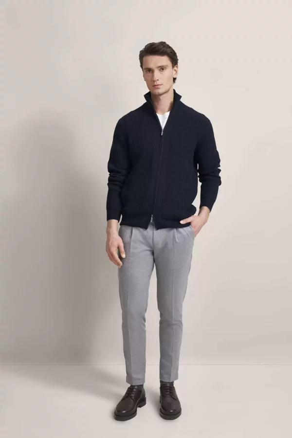 Bugatti Wool Full Zip Lambswool Cardigan - 2 Colours - Image 4