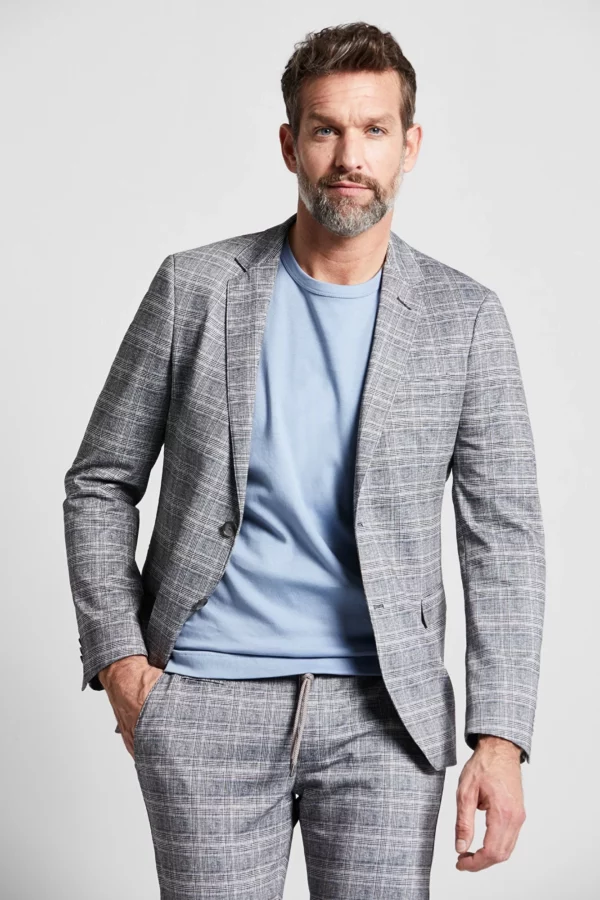 Bugatti Grey Check Blazer - Image 2