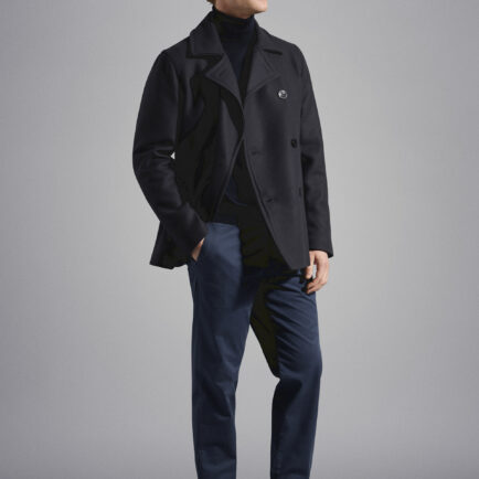 Paul & Shark Navy Wool Peacoat