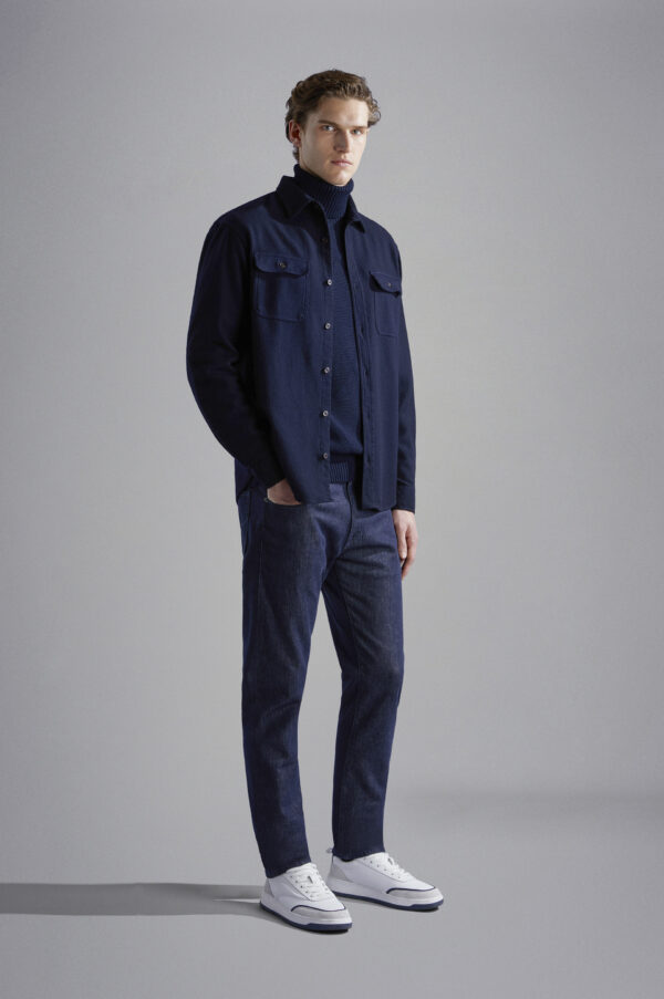 Paul & Shark ‘Denim No Denim’ Stretch Cotton Jeans - Image 4