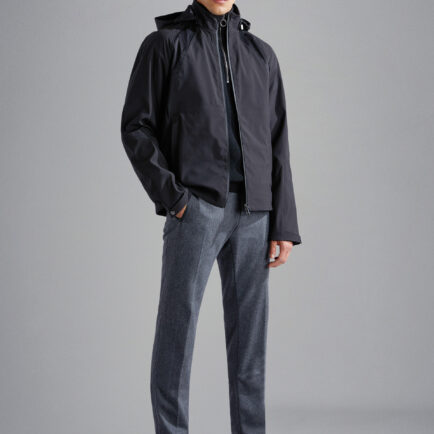 Paul & Shark Black Wool Zip Turtleneck