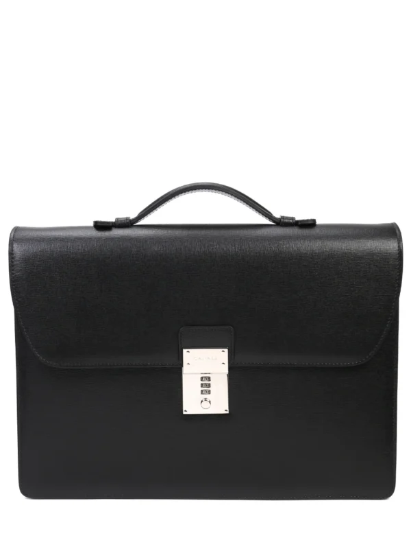 Canali Leather Briefcase - Image 2