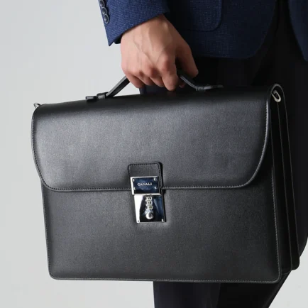Canali Leather Briefcase
