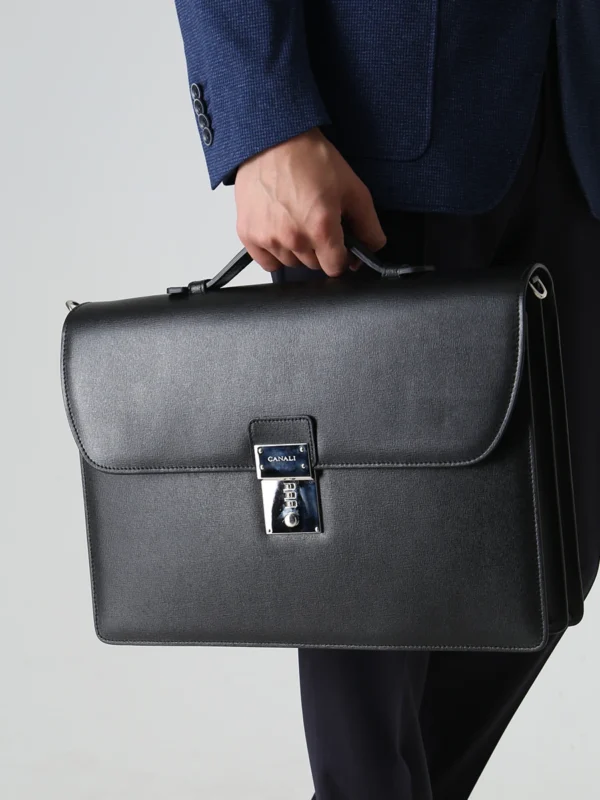 Canali Leather Briefcase
