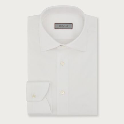 Canali White Cotton Shirt