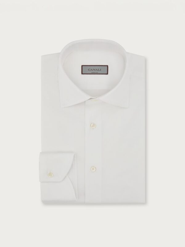 Canali White Cotton Shirt