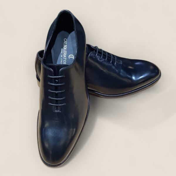 Black Calf Leather Whole Cut Shoe - Image 3