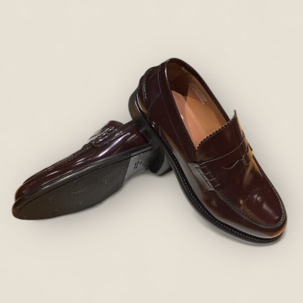 Burgundy Calf Leather Penny Loafer - Image 4