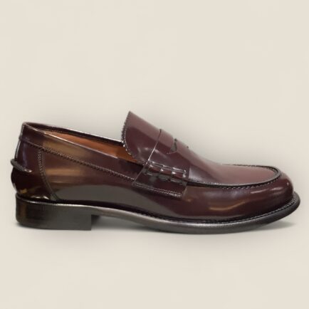 Burgundy Calf Leather Penny Loafer
