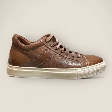 Brown Dip Dyed Leather Sneaker