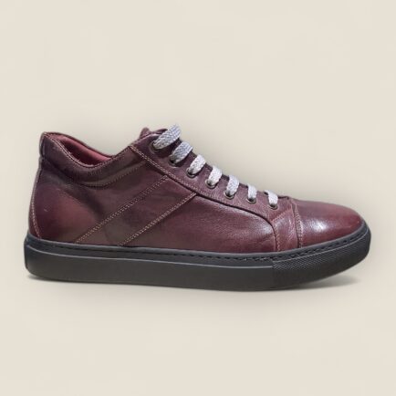 Black Sole Dip Dyed Leather Sneaker - 2 Colours