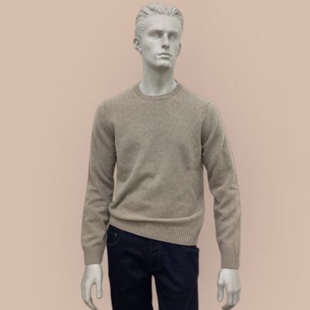 FLY3 Sand Wool/Cashmere Crew Neck Sweater