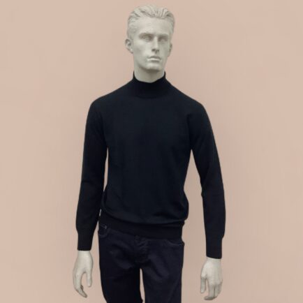 FLY3 Black Wool Turtle Neck Sweater