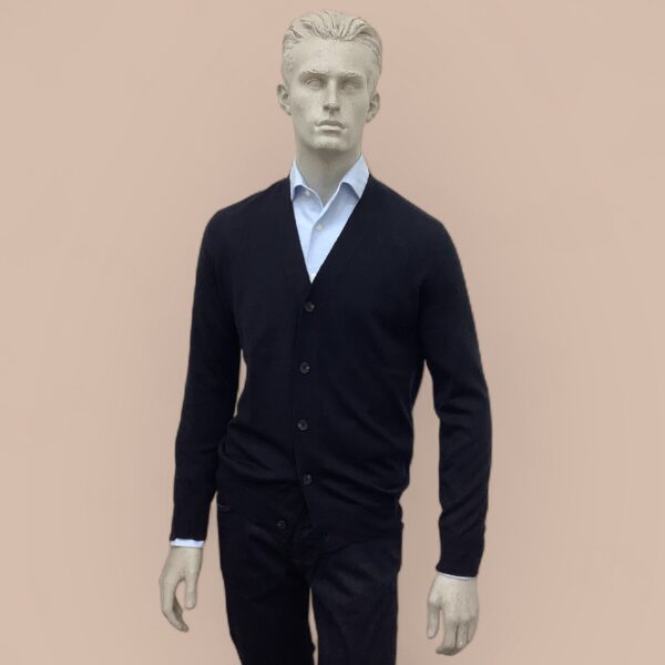 FLY3 Navy Wool Cardigan