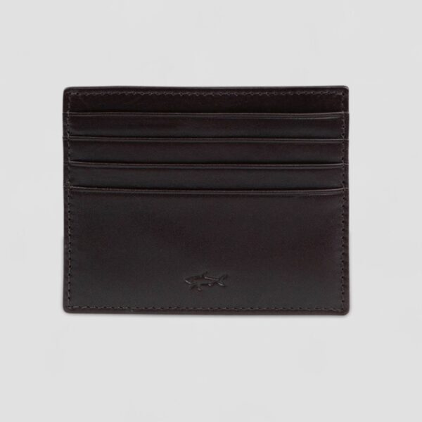 Paul & Shark Dark Brown Leather Cardholder - Image 2