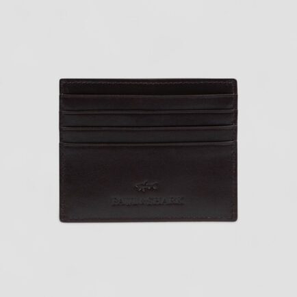 Paul & Shark Dark Brown Leather Cardholder