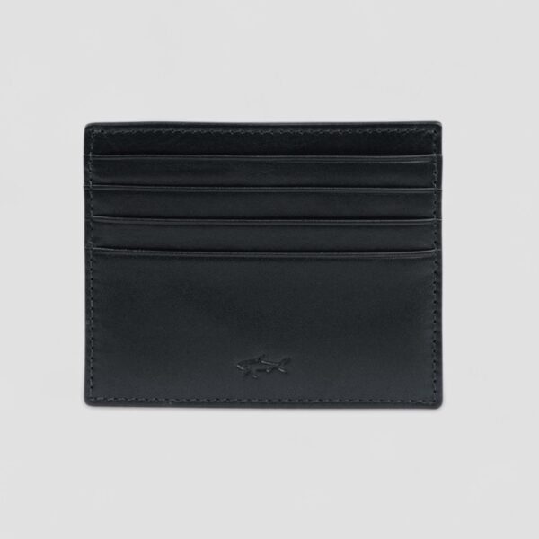 Paul & Shark Black Leather Cardholder - Image 2