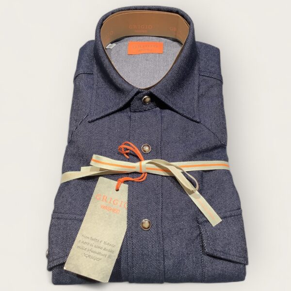 Grigio ‘Washed’ Durango Denim Look Shirt