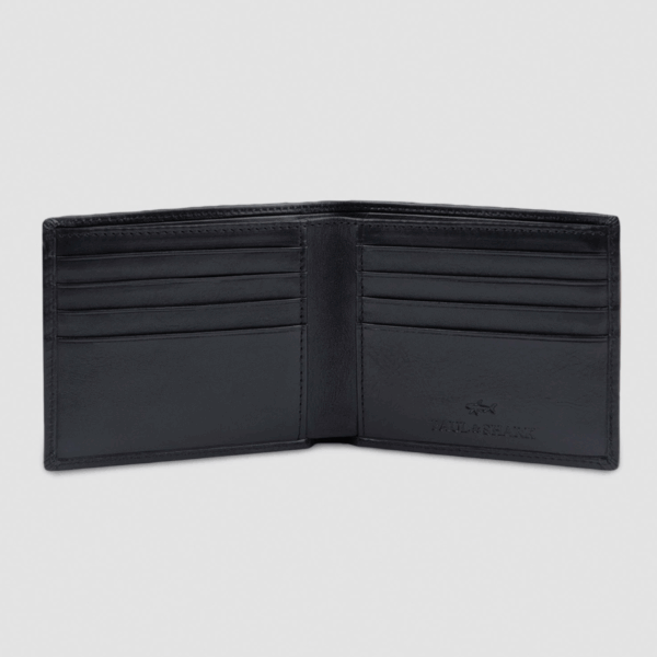 Paul & Shark Black Leather Billfold Wallet - Image 3