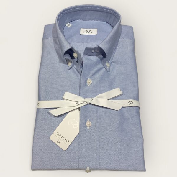 Grigio Blue Oxford Button Down Shirt