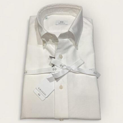 Grigio White Oxford Button Down Shirt