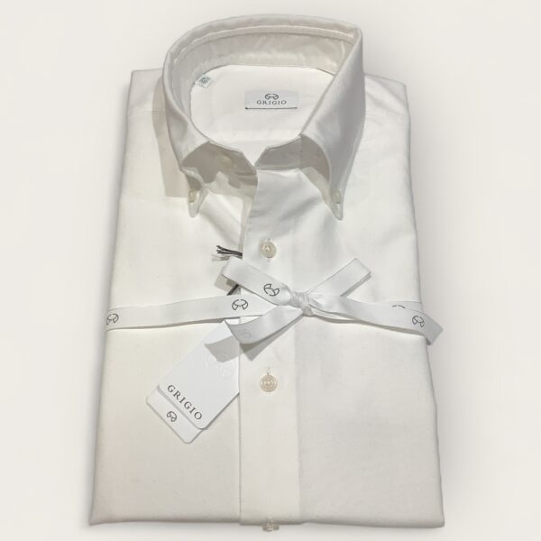 Grigio White Oxford Button Down Shirt