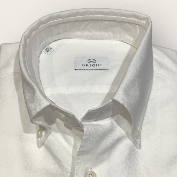 Grigio White Oxford Button Down Shirt - Image 2
