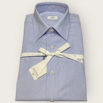 Grigio Blue Cotton Oxford Business Shirt