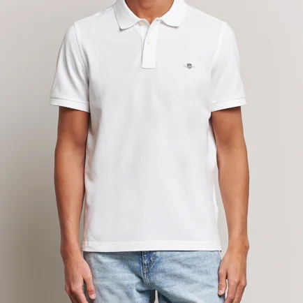 GANT White Shield Piqué Polo