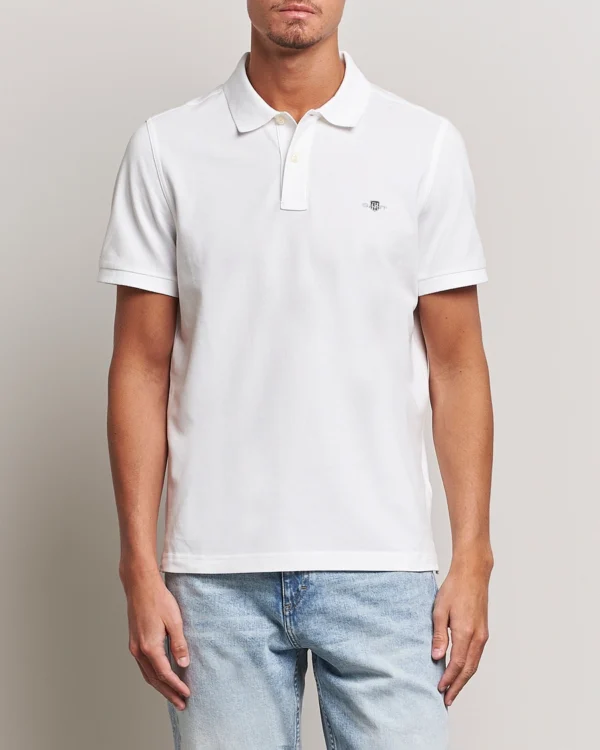 GANT White Shield Piqué Polo
