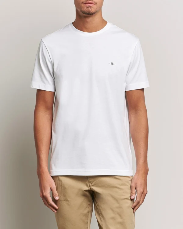 GANT White Regular Shield T-Shirt