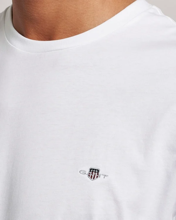 GANT White Regular Shield T-Shirt - Image 3