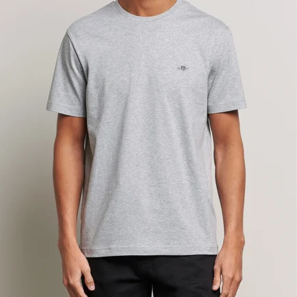 GANT Light Grey Regular Shield T-Shirt
