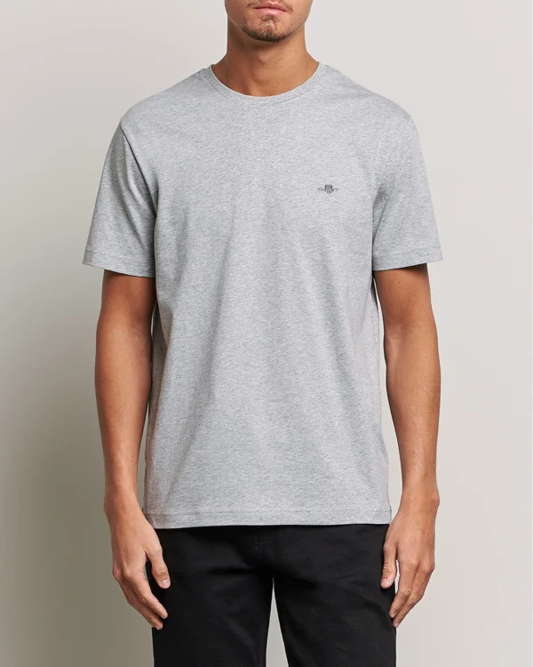 GANT Light Grey Regular Shield T-Shirt