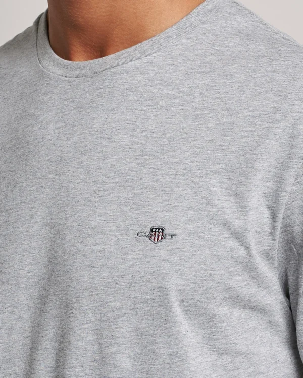 GANT Light Grey Regular Shield T-Shirt - Image 3