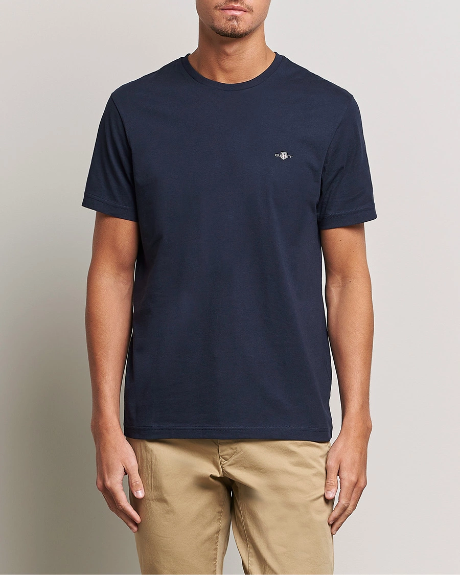 GANT Navy Regular Shield T-Shirt