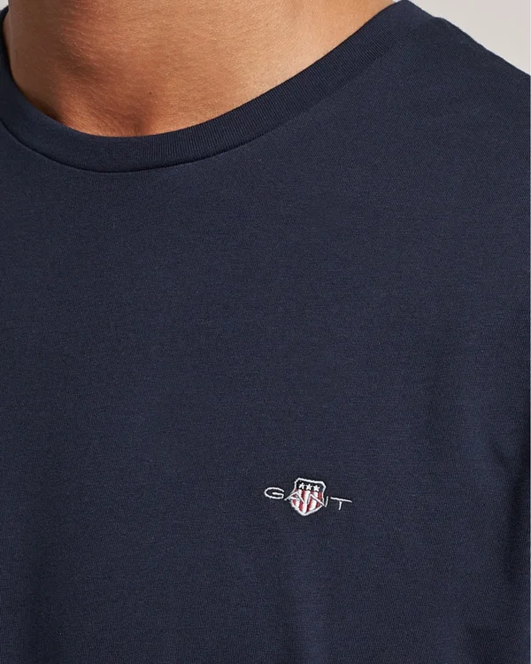 GANT Navy Regular Shield T-Shirt - Image 3