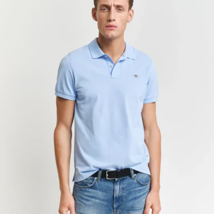 GANT Sky Blue Shield Piqué Polo