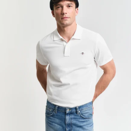 GANT White Shield Piqué Polo