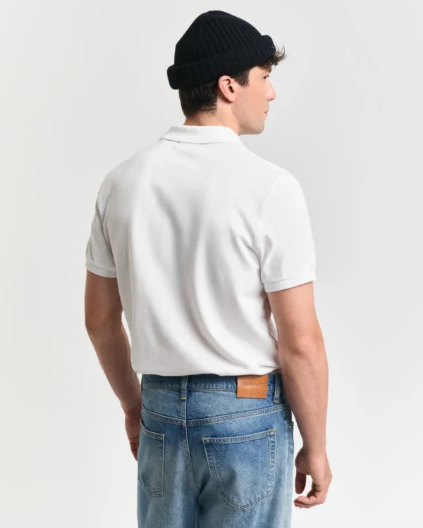 GANT White Shield Piqué Polo - Image 2
