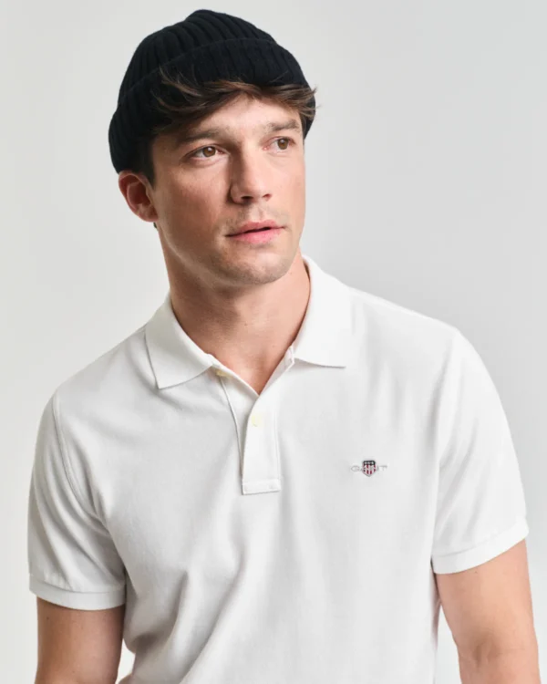 GANT White Shield Piqué Polo - Image 3