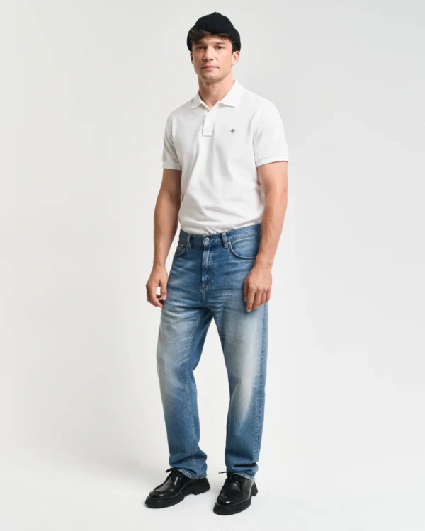 GANT White Shield Piqué Polo - Image 4