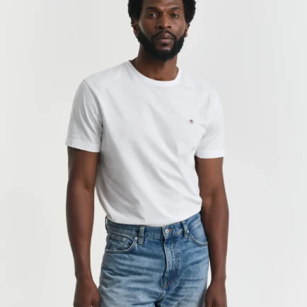 GANT White Regular Shield T-Shirt