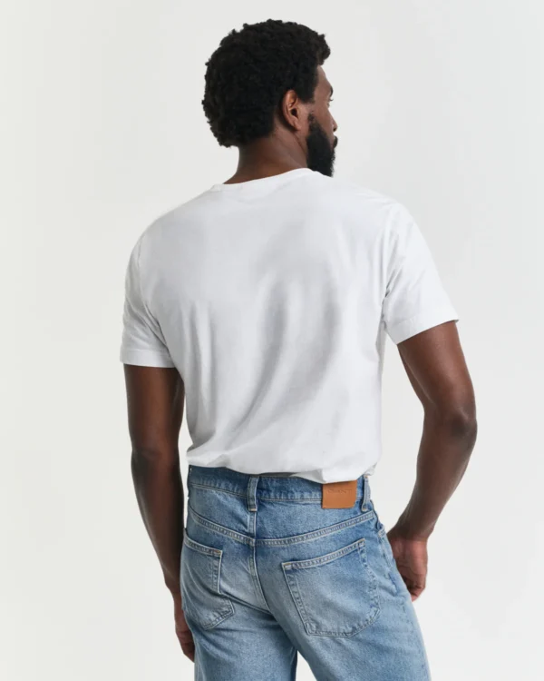 GANT White Regular Shield T-Shirt - Image 2